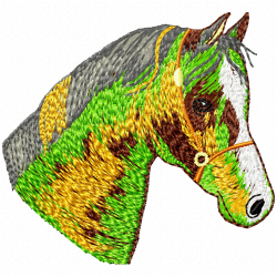 Horses Embroidery Design 2 Horses Embroidery Design 2